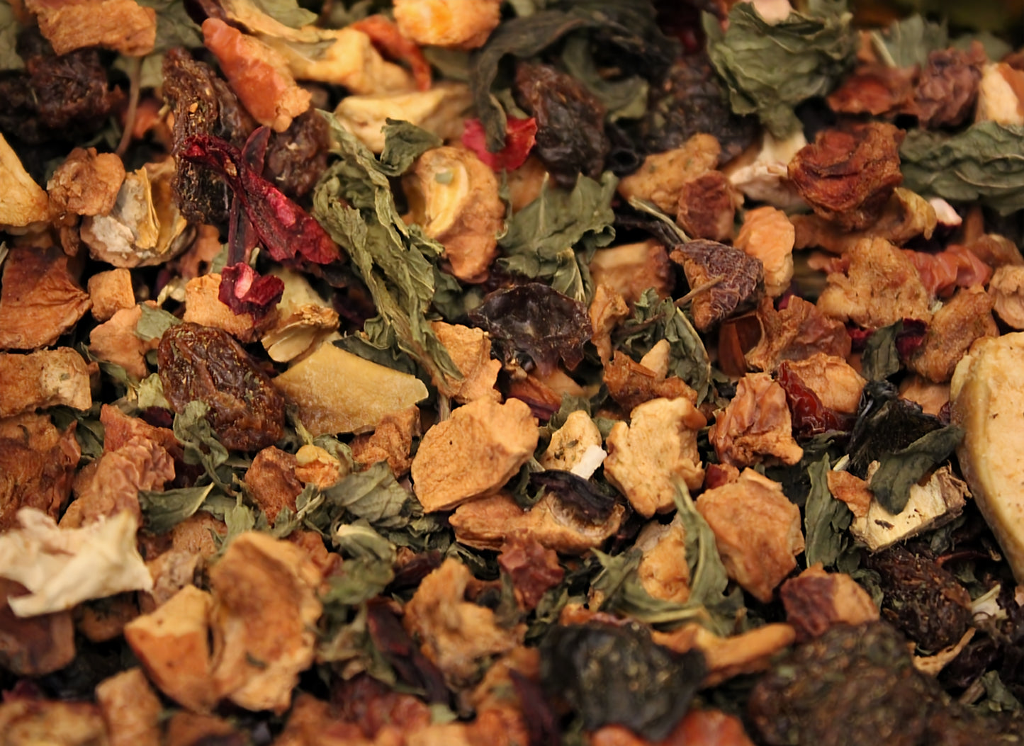 Té orgánico de arándanos y menta: mezcla de té de frutas con sabor natural