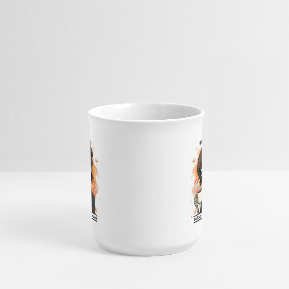 Halloween Zombie Tasse – Vorsicht! Beißt vor dem ersten Schluck | Lustige Teetasse von TeeMagie - Weiß