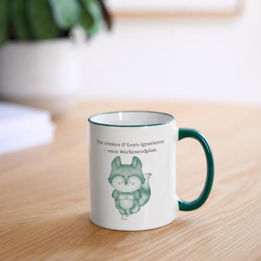 Fuchs-Tasse mit Spruch – Tee trinken & Leute ignorieren | TeeMagie